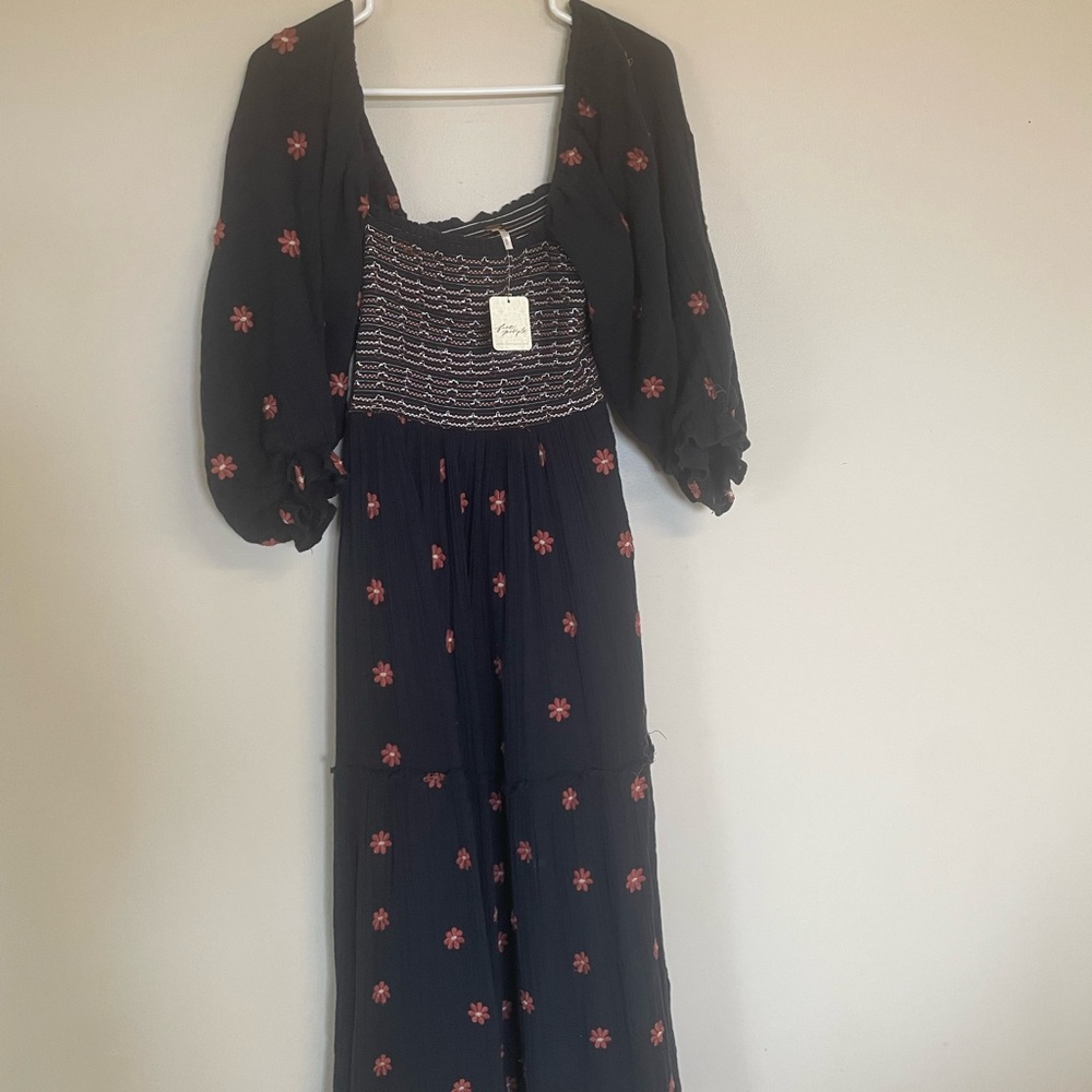 FP Movement by Free People Black and Pink Maxi Dress